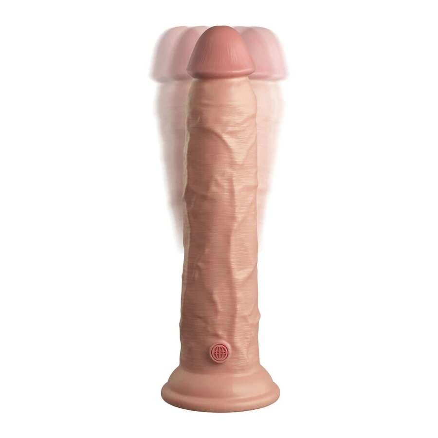 KING COCK - ELITE VIBRATORE DILDO REALISTICO E TELECOMANDO IN SILICONE 23 CM